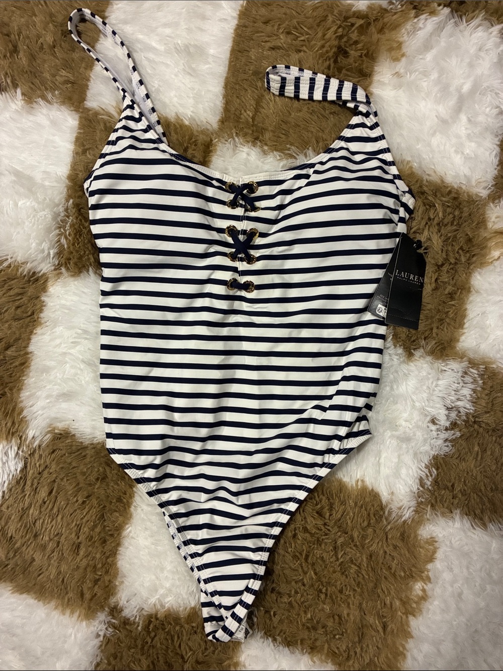 Ralph Lauren Navy and White stripes